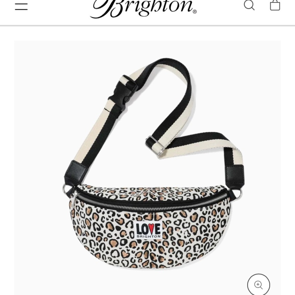 Brighton Wild Cat Belt Bag with Black and White Accents NWT!